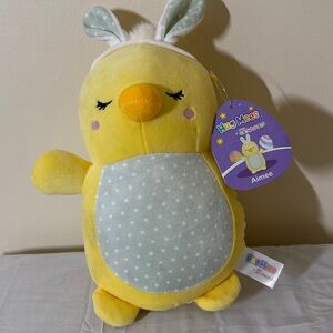 Yellow Plush Toy with Polka Dot Belly